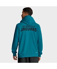 Nike Men's Teal Jacksonville Jaguars Sideline Initial Home Performance Pullover Hoodie