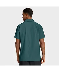 Nike Men's Midnight Green Philadelphia Eagles Sideline City Pride Woven Performance Polo Shirt