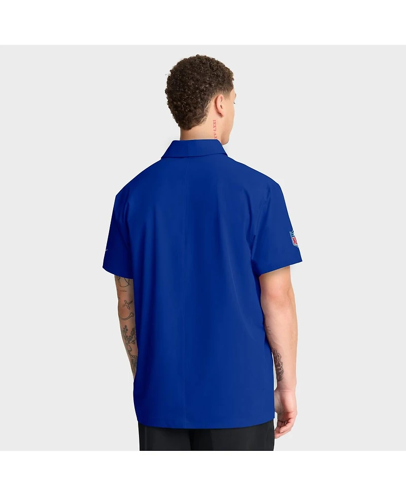 Nike Men's Royal Buffalo Bills Sideline City Pride Woven Performance Polo Shirt
