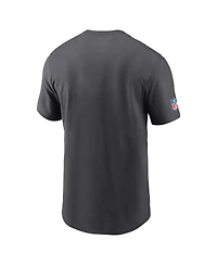 Nike Men's Anthracite Miami Dolphins Alt Pack Onside Conversion Performance T-Shirt
