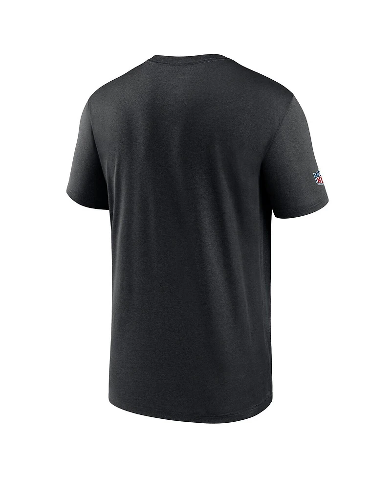 Nike Men's Black Atlanta Falcons Sideline Alt Pack Small Logo Legend Performance T-Shirt
