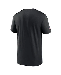 Nike Men's Black Atlanta Falcons Sideline Alt Pack Small Logo Legend Performance T-Shirt