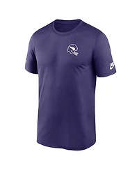 Nike Men's Purple Minnesota Vikings Sideline Alt Pack Small Logo Legend Performance T-Shirt