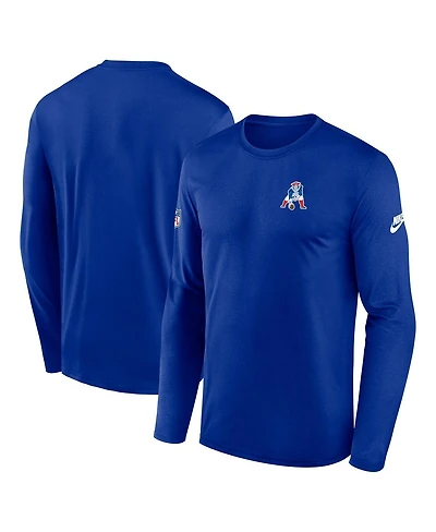 Nike Men's Royal New England Patriots Legend Small Logo Performance Long Sleeve T-Shirt
