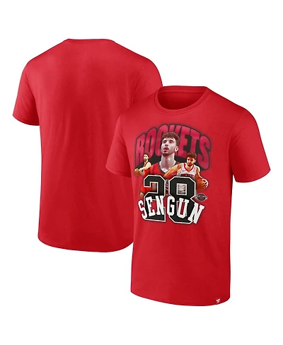 Fanatics Men's Alperen Sengun Red Houston Rockets Notorious 4.0 T-Shirt