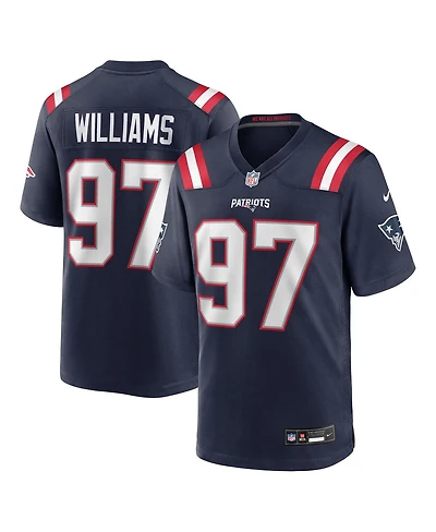 Nike Men's Milton Williams Navy New England Patriots Game Player Jersey