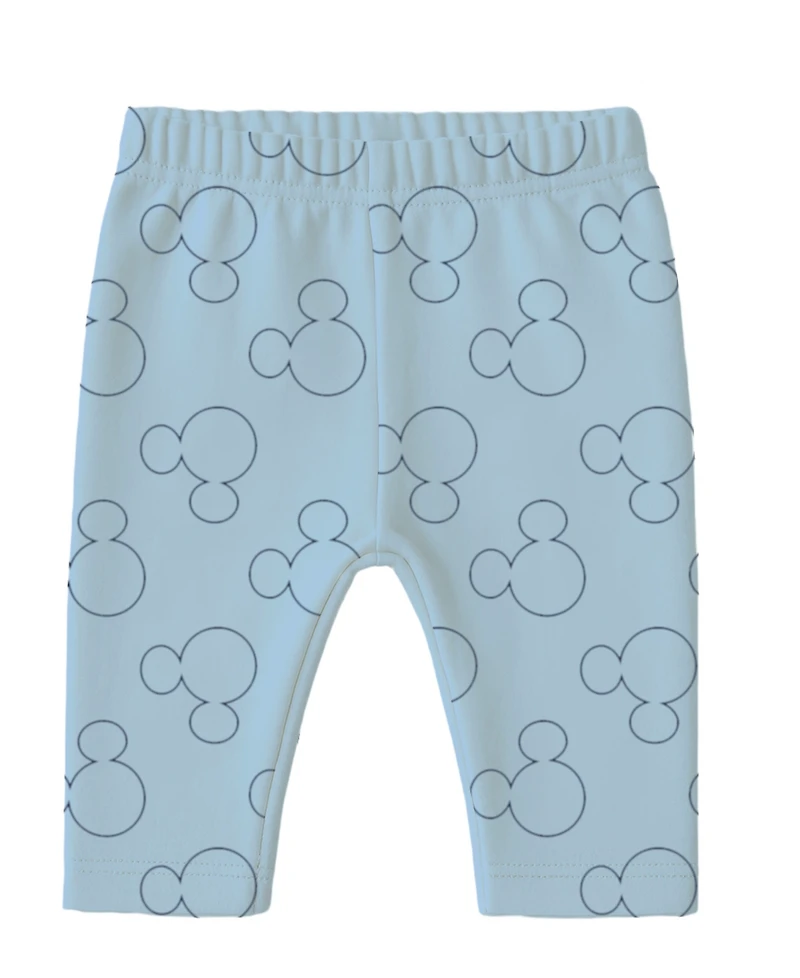Disney Baby Boys 3-Piece Mickey Mouse Bodysuit, Pants and Hat Set