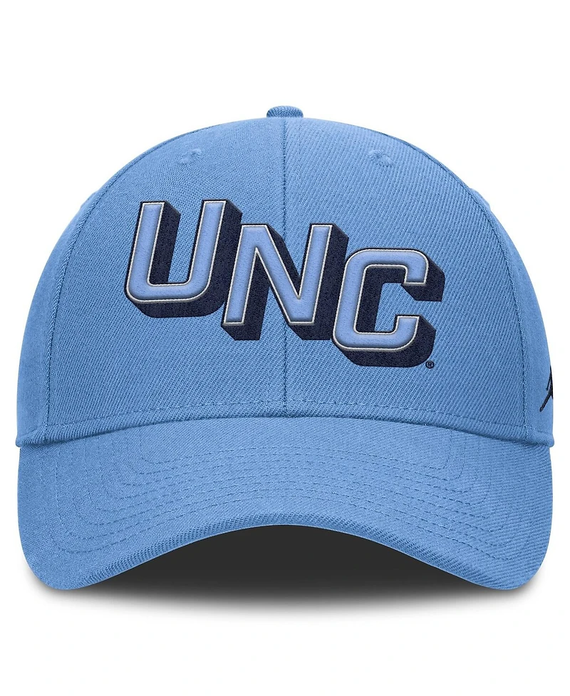 Jordan Men's Carolina Blue North Carolina Tar Heels Slanted Primetime Rise Performance Adjustable Hat