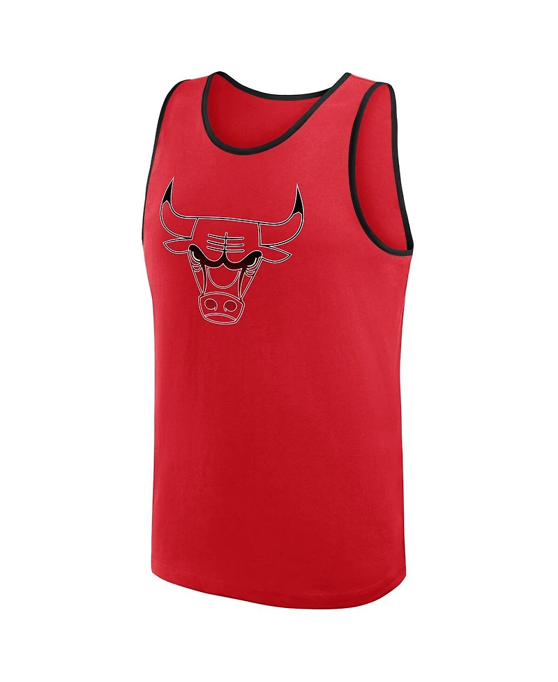 Logo Athletic Men's Red Chicago Bulls Unmatched Success Tank Top