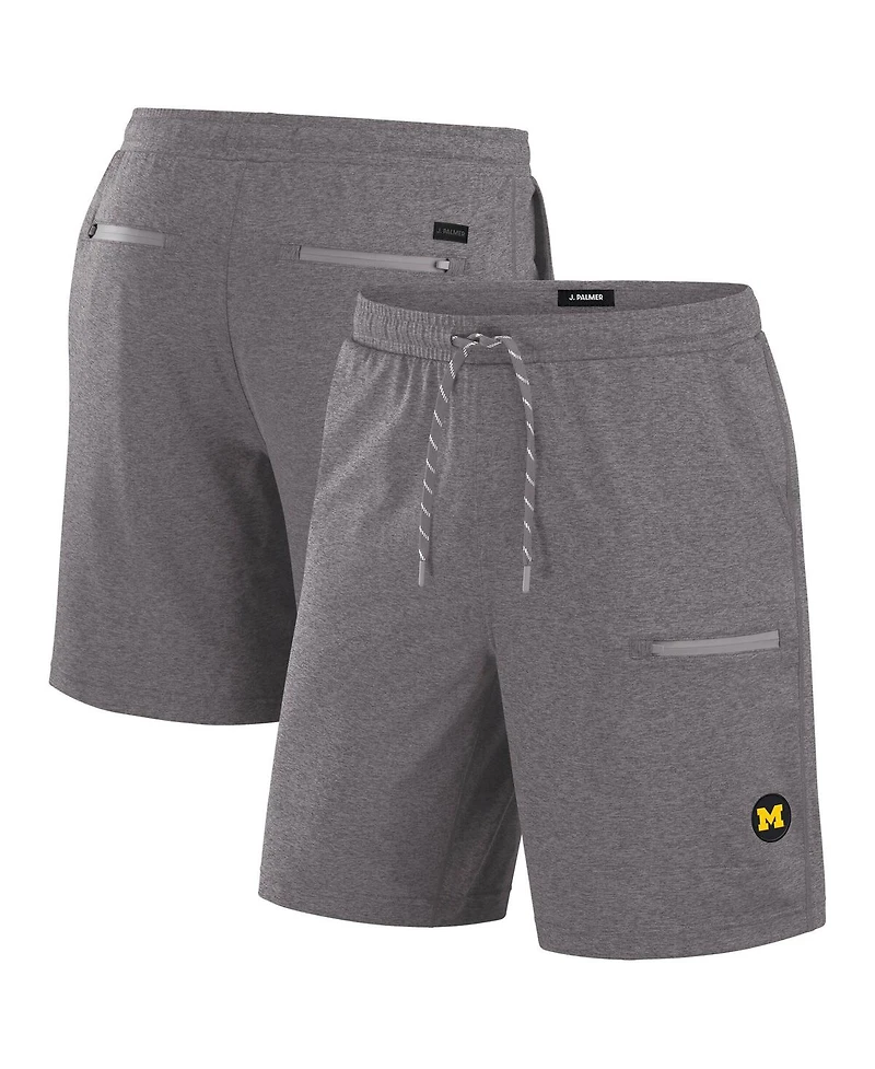 J. Palmer Men's Graphite Michigan Wolverines Home Game Shorts