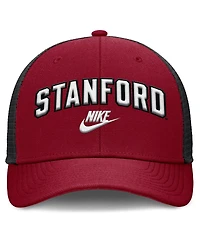 Nike Men's Cardinal/Black Stanford Cardinal Legacy Arch Rise Performance Trucker Adjustable Hat