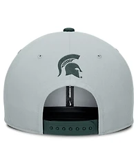 Nike Men's Gray/Green Michigan State Spartans 2025 Sideline Campus Pro Local Snapback Hat