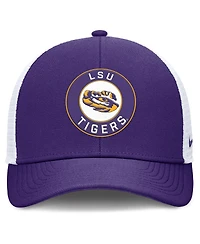 Nike Men's Purple/White Lsu Tigers Rise Primetime Performance Trucker Adjustable Hat