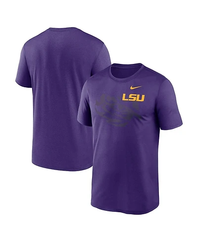 Nike Men's Purple Lsu Tigers Campus Shadow Legend Performance T-Shirt