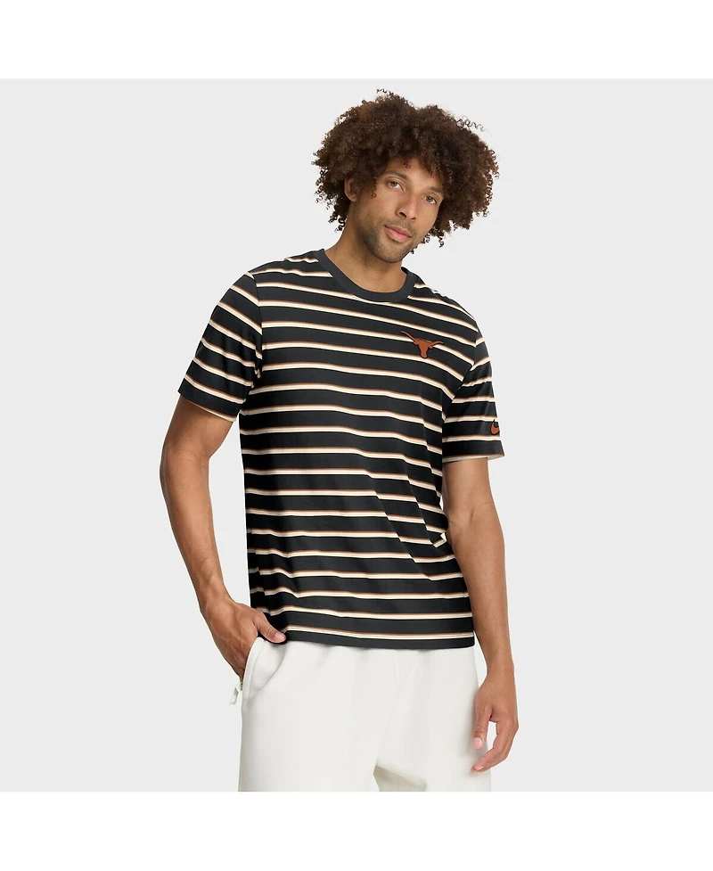 Nike Men's Black Texas Longhorns Athletic Prep Legacy Summit Stripe T-Shirt