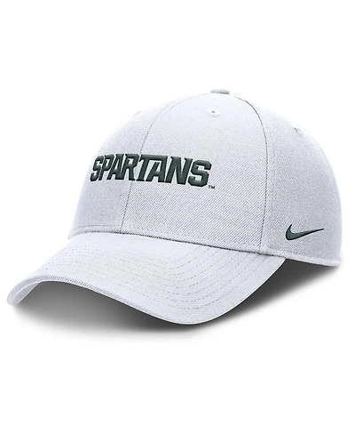 Nike Men's White Michigan State Spartans 2025 On-Field Rise Performance Adjustable Hat