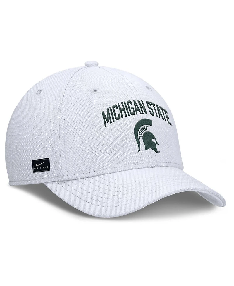 Nike Men's White Michigan State Spartans 2025 On-Field Rise Performance Flex Hat