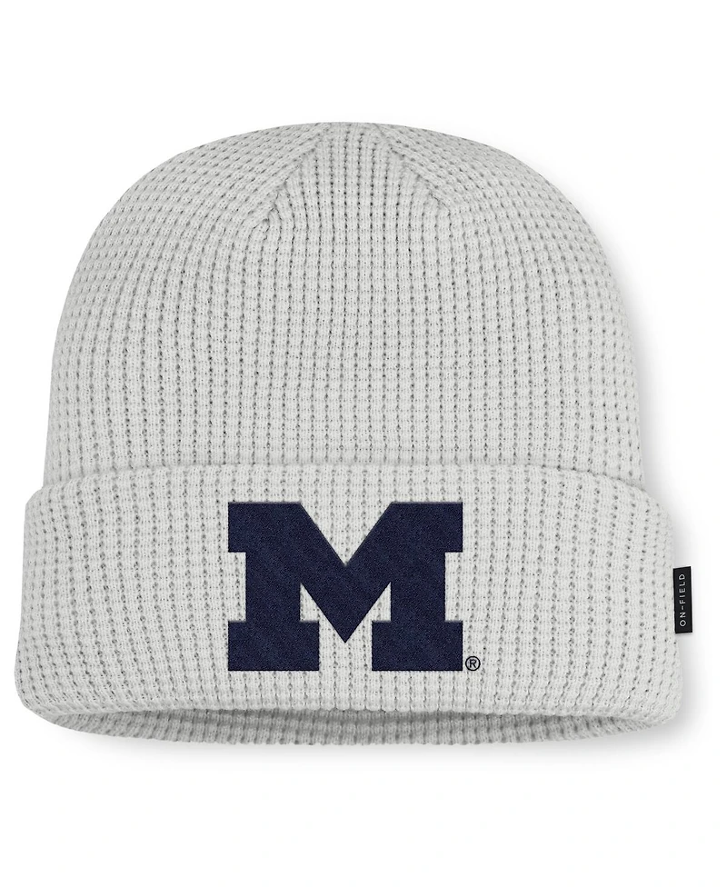 Jordan Men's Gray Michigan Wolverines 2025 On-Field Utility Cuffed Knit Hat