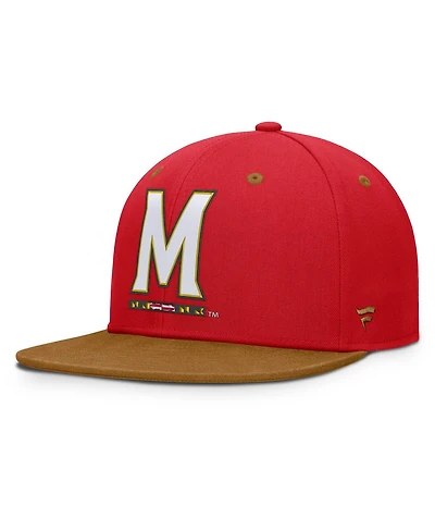 Fanatics Men's Red/Brown Maryland Terrapins Noboa Fitted Hat