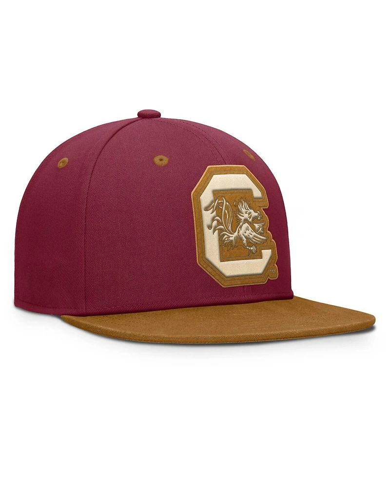 Fanatics Men's Garnet/Brown South Carolina Gamecocks Noboa Fitted Hat