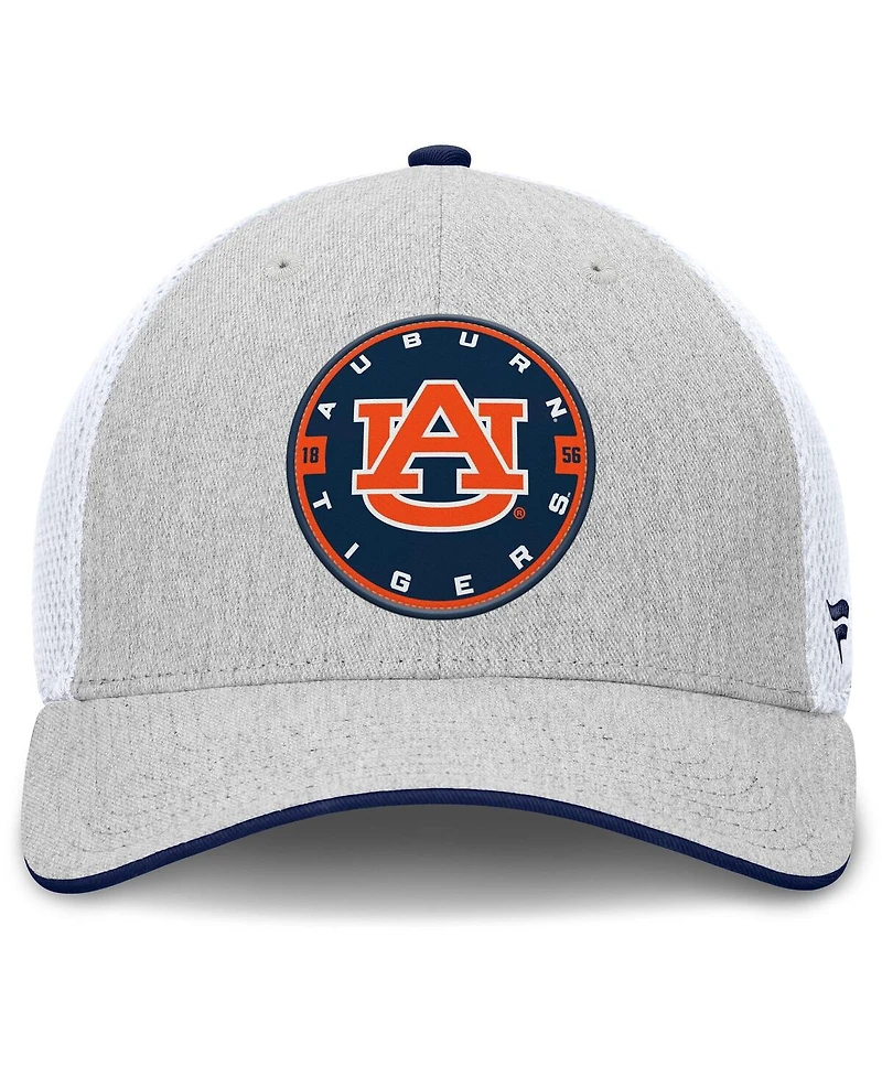 Fanatics Men's Heather Gray/White Auburn Tigers Trigger Flex Hat