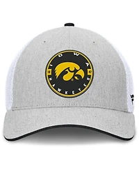 Fanatics Men's Heather Gray/White Iowa Hawkeyes Trigger Flex Hat