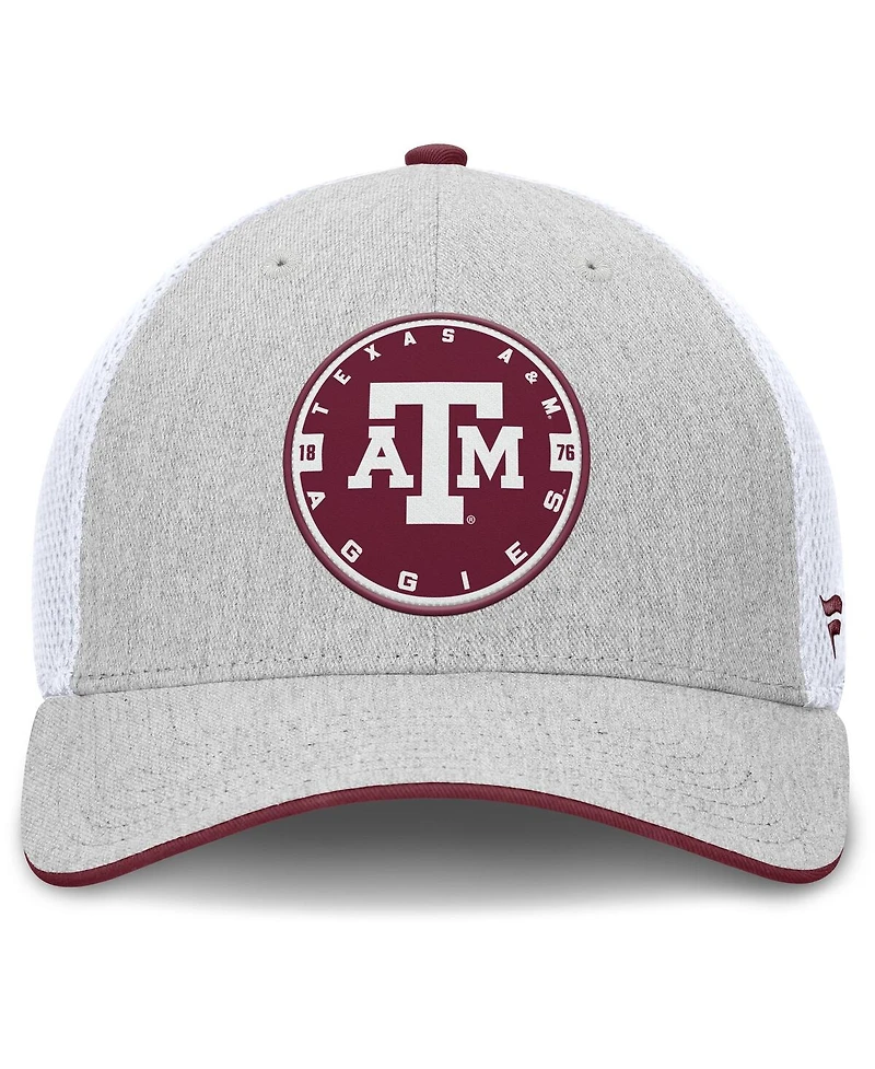 Fanatics Men's Heather Gray/White Texas A M Aggies Trigger Flex Hat
