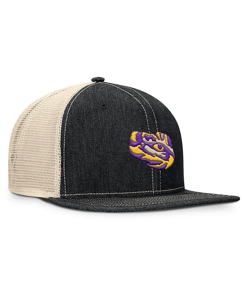 Fanatics Men's Black/Natural Lsu Tigers Legend Trucker Snapback Hat