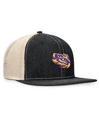 Fanatics Men's Black/Natural Lsu Tigers Legend Trucker Snapback Hat