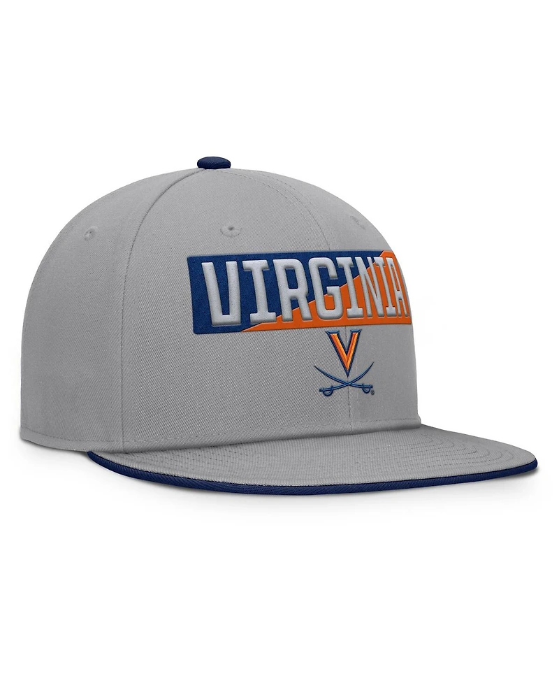 Fanatics Men's Gray Virginia Cavaliers Duo Snapback Hat
