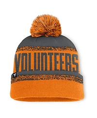 Fanatics Men's Tennessee Orange/Gray Tennessee Volunteers Thrive Cuffed Knit with Pom Hat