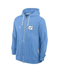Jordan Men's Carolina Blue North Tar Heels 2025 Sideline Performance Full-Zip Hoodie