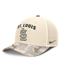 Nike Men's Natural St. Louis Cardinals Camo Natural Pack Rise Adjustable Trucker Hat