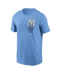 Nike Men's Light Blue New York Yankees Record Shattered T-Shirt