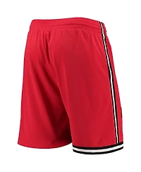 Mitchell & Ness Men's Red Miami Heat 1996-97 Hardwood Classics Swingman Shorts