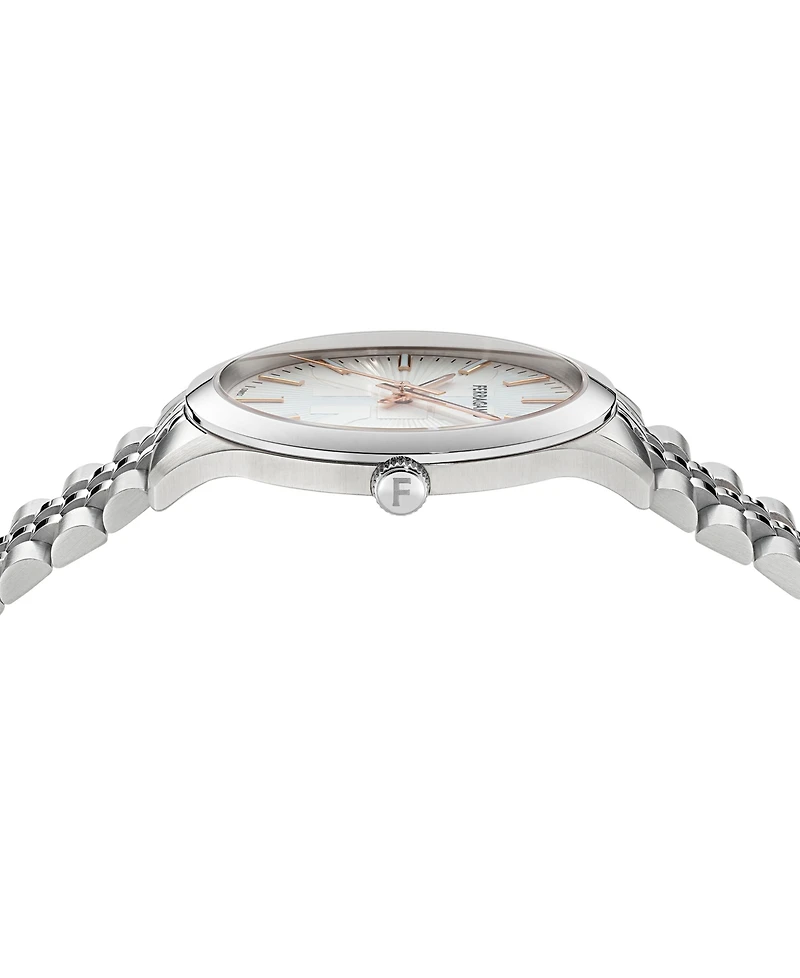 Ferragamo Men's Swiss Duo Stainless Steel Bracelet Watch 40mm