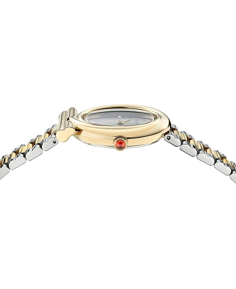 Ferragamo Women's Swiss Gancini Twisted Two-Tone Stainless Steel Bracelet Watch 32mm