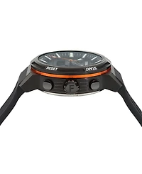 Ferragamo Men's Swiss Analog-Digital Sport Anadigit Black Silicone Strap Watch 43mm