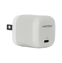Ventev 20W Ultrafast Usb C Universal Mini Wall Charger and Usb C to Apple Lightning Cable-Gray
