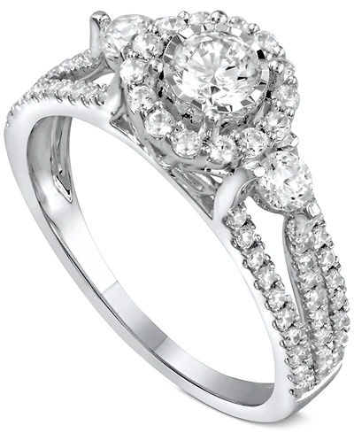 Diamond Engagement Ring (1 ct. t.w.) in 14k White Gold