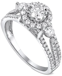 Diamond Engagement Ring (1 ct. t.w.) in 14k White Gold