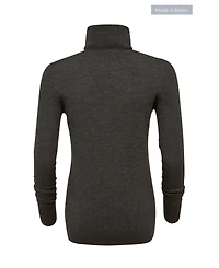 Celtic & Co. Women's Merino Roll Neck Fitted Sweater