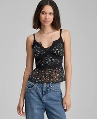 And Now This Women's Lace-Trim Tie-Back Tank, Macy's Exclusive