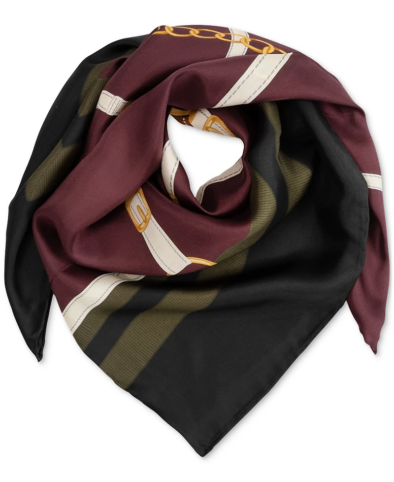 Lauren Ralph Lauren Modern Belting Square Silk Scarf