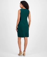Kasper Women's Sleeveless Multi-Seam Sheath Dress, Regular & Petite