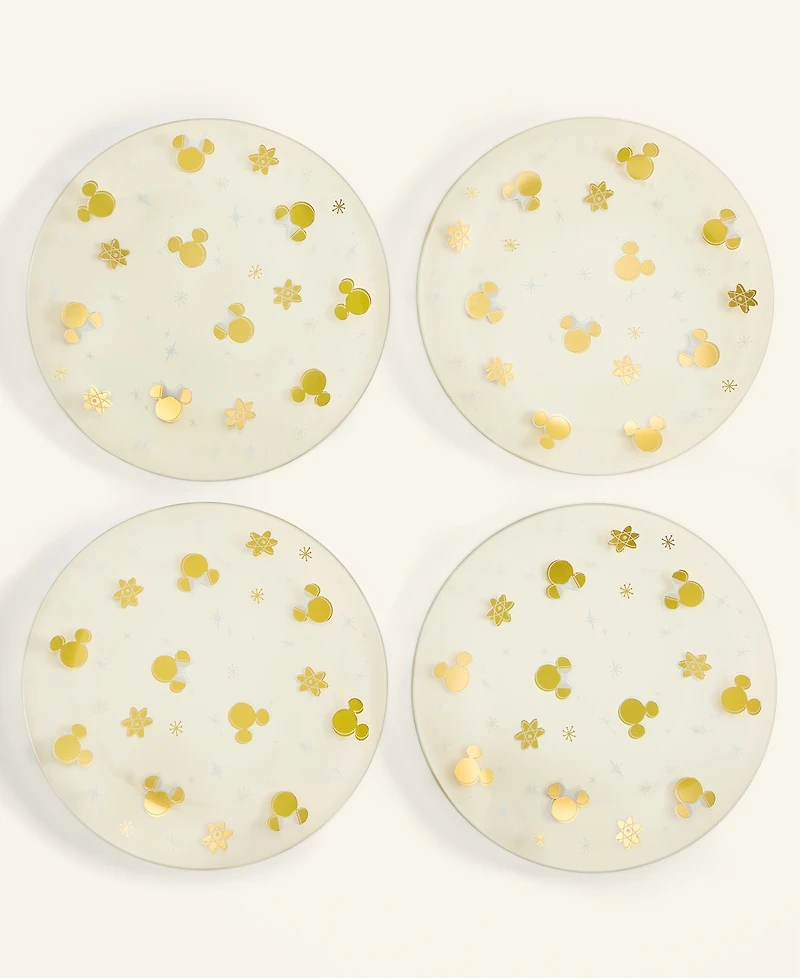 Disney | Macy's Mickey Mouse Icon Appetizer Plates, Set of 4, Macy's Exclusive