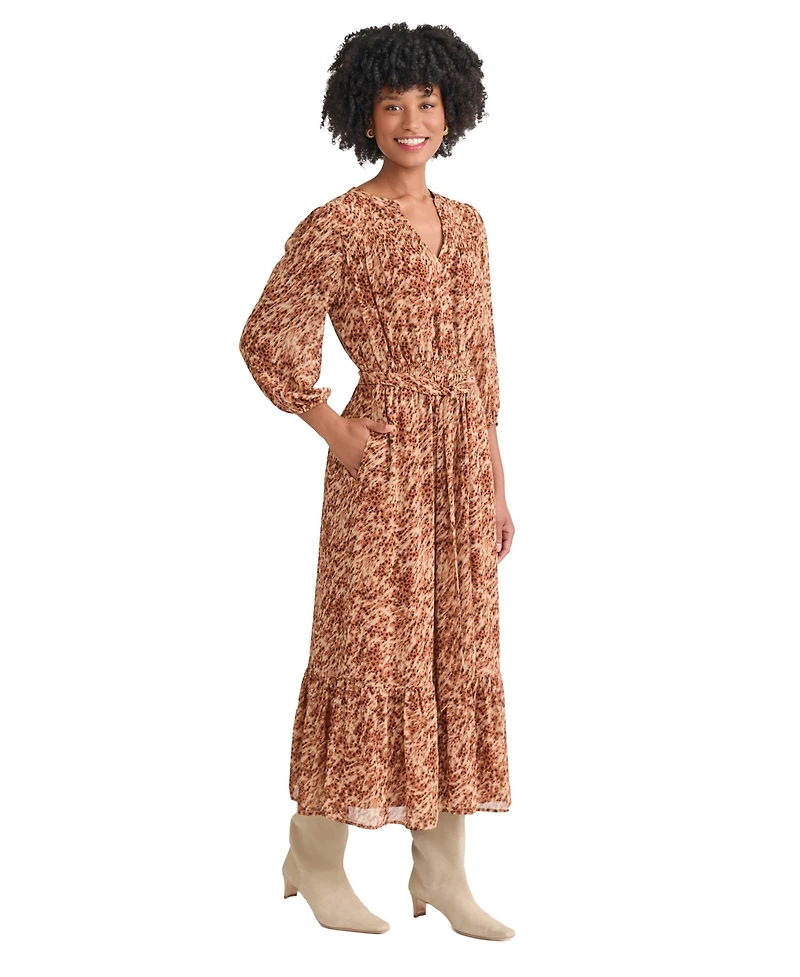 Jones New York Women's V-Neck Maxi Dress
