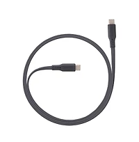 Ventev Flat Usb C to High Speed Tangle-Free 3 Foot Cable-Gray