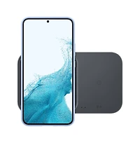 Samsung Dual Fast Wireless Charger 15W with Usb C Cable and Power Head-Gray