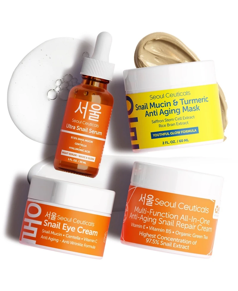 Seoul Ceuticals Korean Beauty Bundle Snail Mucin Glow Kit